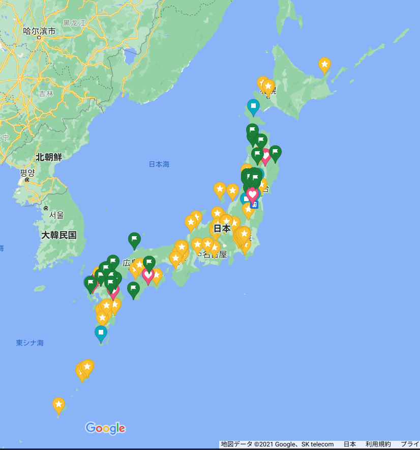 グーグルマップ Google Map の行きたいところリスト ちぴ太の徒然日記